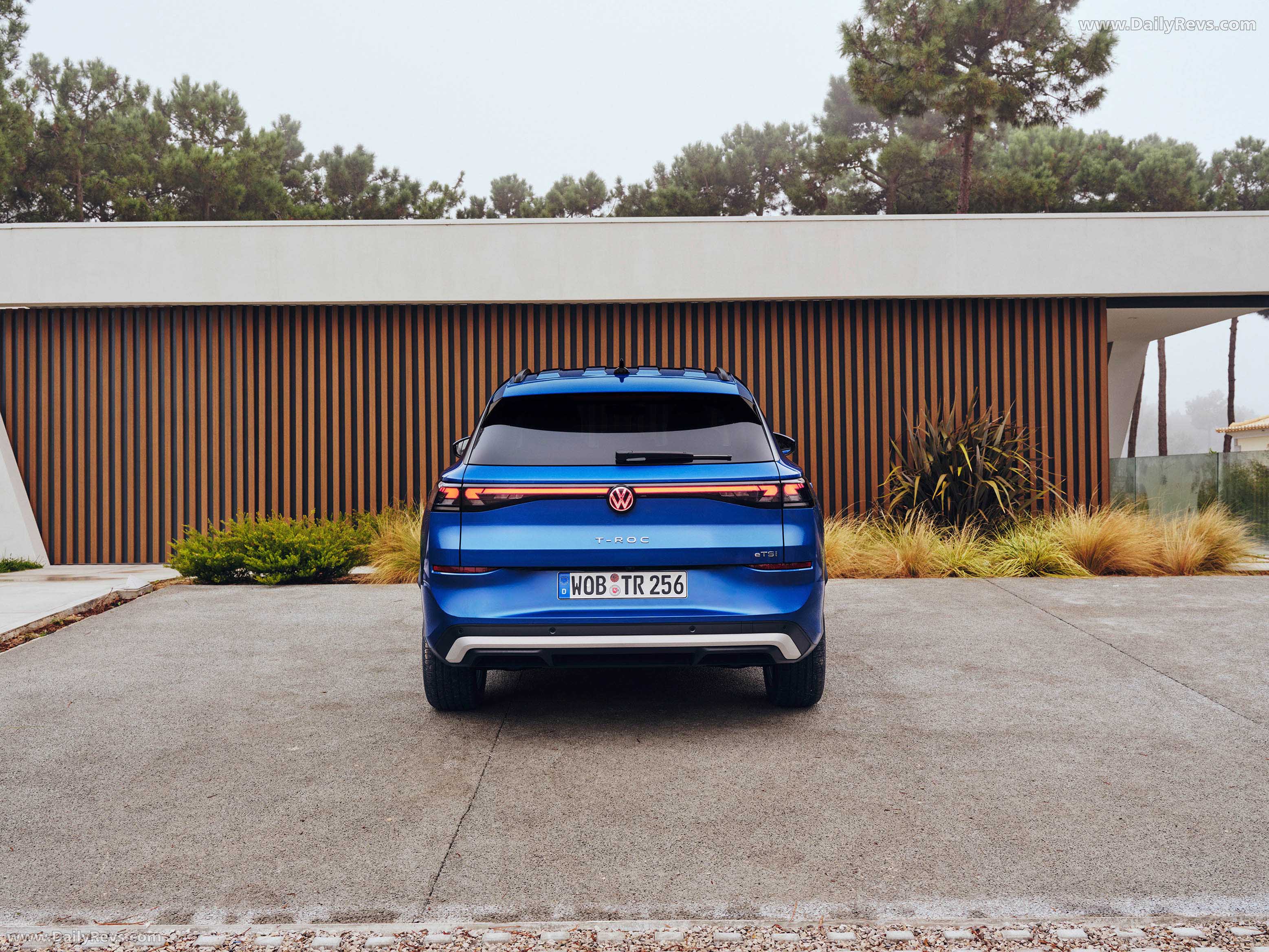 2026 Volkswagen T-Roc eTSI Celestial Blue Rear View