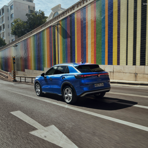 2026 Volkswagen T-Roc eTSI Celestial Blue Rear View