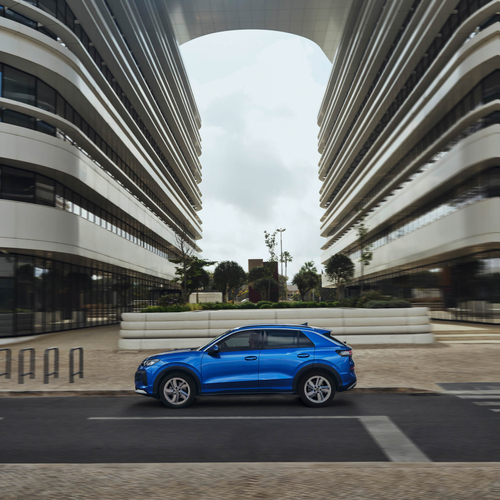 2026 Volkswagen T-Roc eTSI Celestial Blue Side View