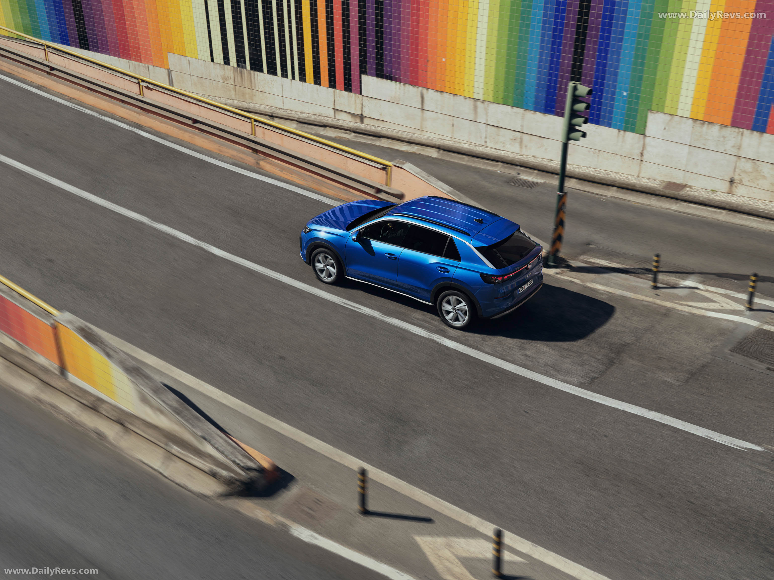 2026 Volkswagen T-Roc eTSI Celestial Blue Top View