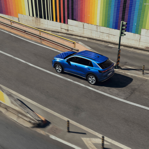 2026 Volkswagen T-Roc eTSI Celestial Blue Top View