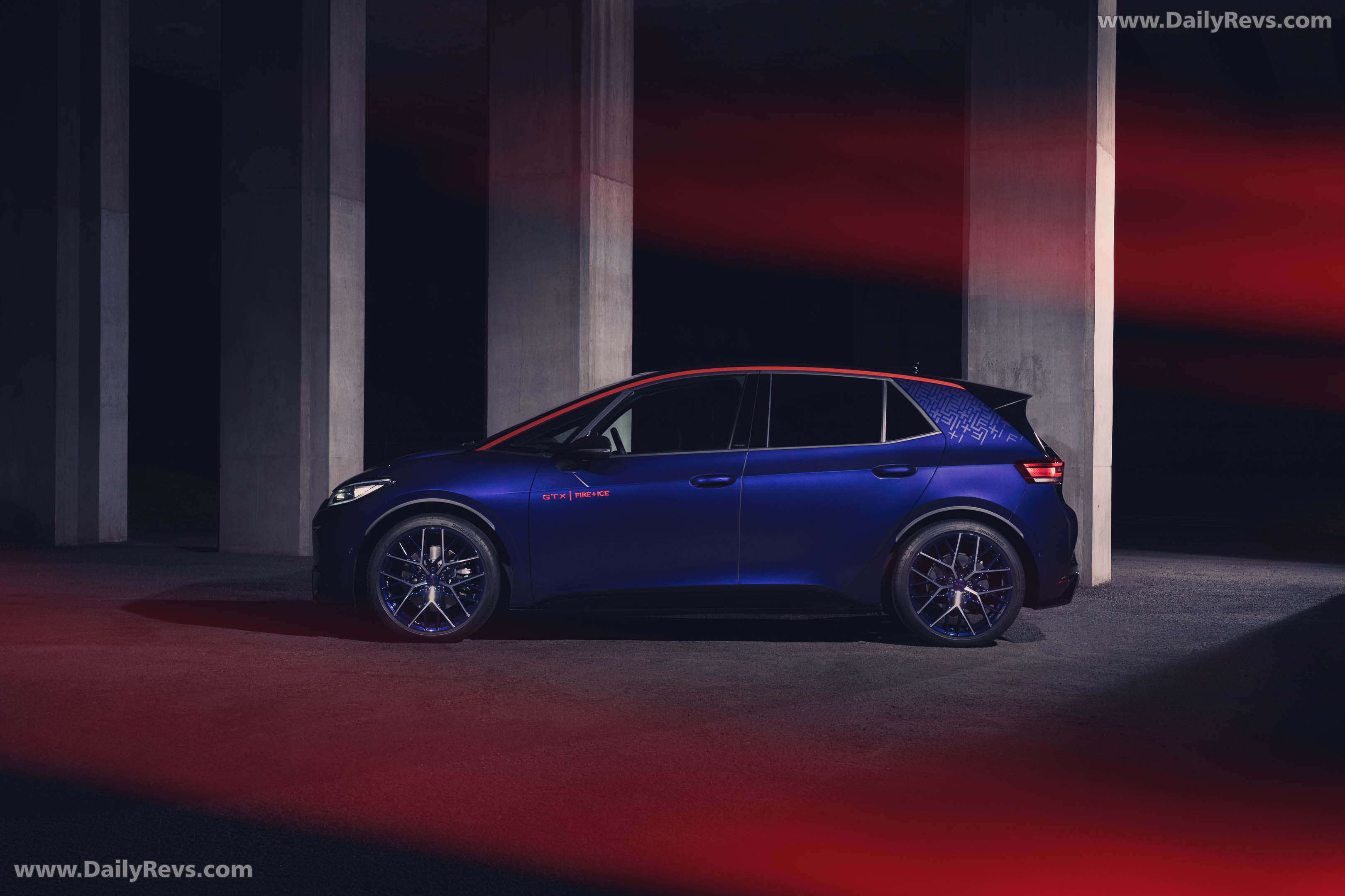 2026 Volkswagen ID.3 GTX Fire Ice UK Version Side View
