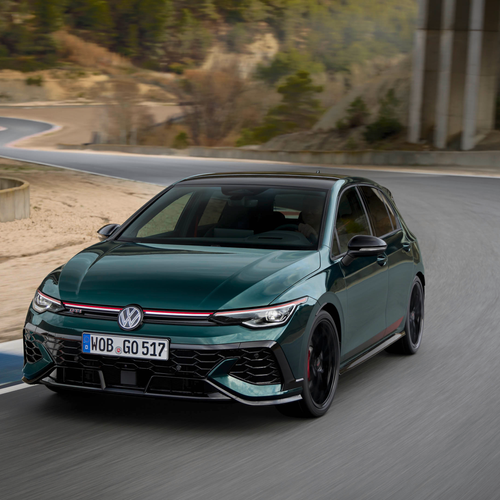 2026 Volkswagen Golf GTI Edition 50 Dark Moss Green Front View