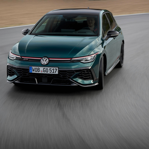 2026 Volkswagen Golf GTI Edition 50 Dark Moss Green Front View