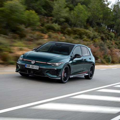 2026 Volkswagen Golf GTI Edition 50 Dark Moss Green Front View