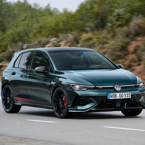 2026 Volkswagen Golf GTI Edition 50 Dark Moss Green Front View