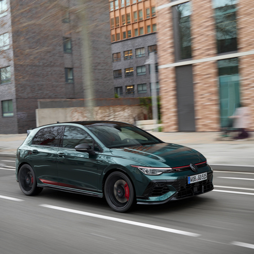 2026 Volkswagen Golf GTI Edition 50 Dark Moss Green Front View