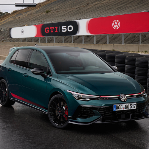 2026 Volkswagen Golf GTI Edition 50 Dark Moss Green Front View