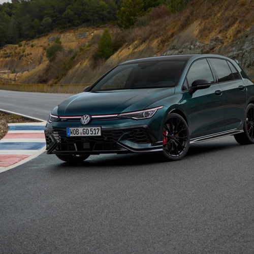 2026 Volkswagen Golf GTI Edition 50 Dark Moss Green Front View