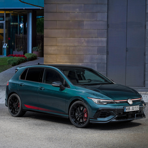 2026 Volkswagen Golf GTI Edition 50 Dark Moss Green Front View