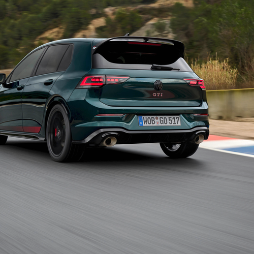 2026 Volkswagen Golf GTI Edition 50 Dark Moss Green Rear View