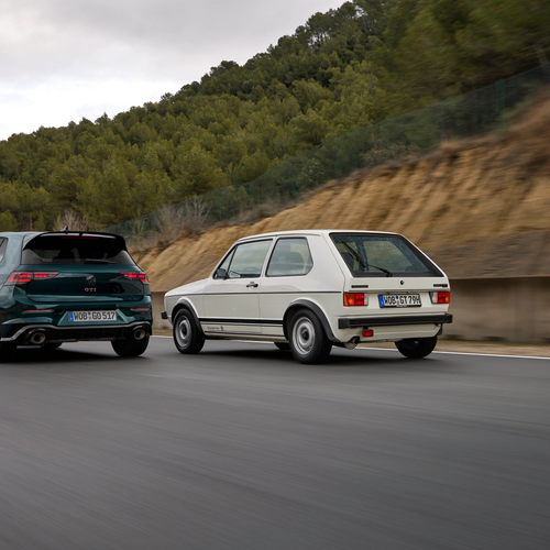 2026 Volkswagen Golf GTI Edition 50 Dark Moss Green Rear View