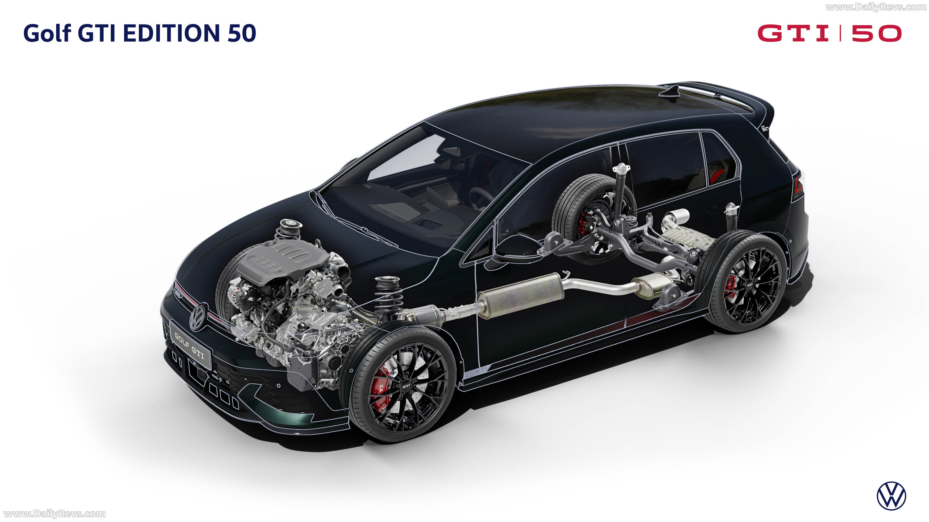 2026 Volkswagen Golf GTI Edition 50 Dark Moss Green Engine