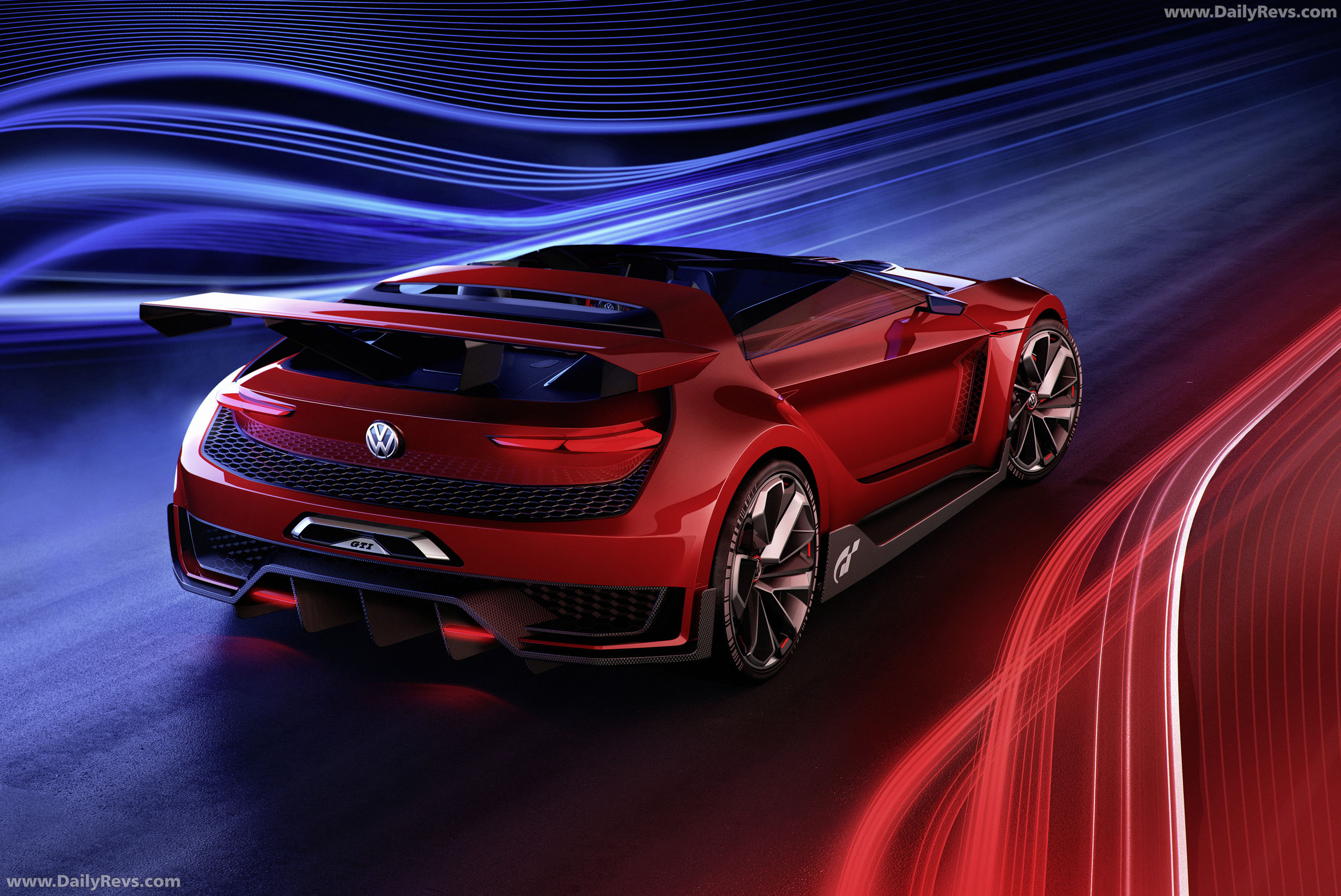 2014 Volkswagen GTI Roadster Concept Rear View