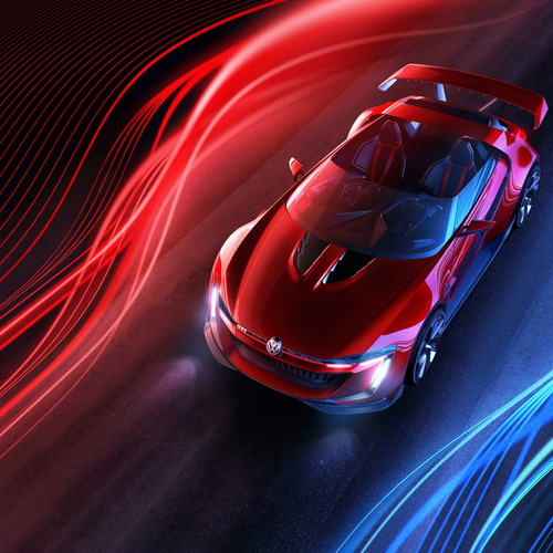 2014 Volkswagen GTI Roadster Concept Top View