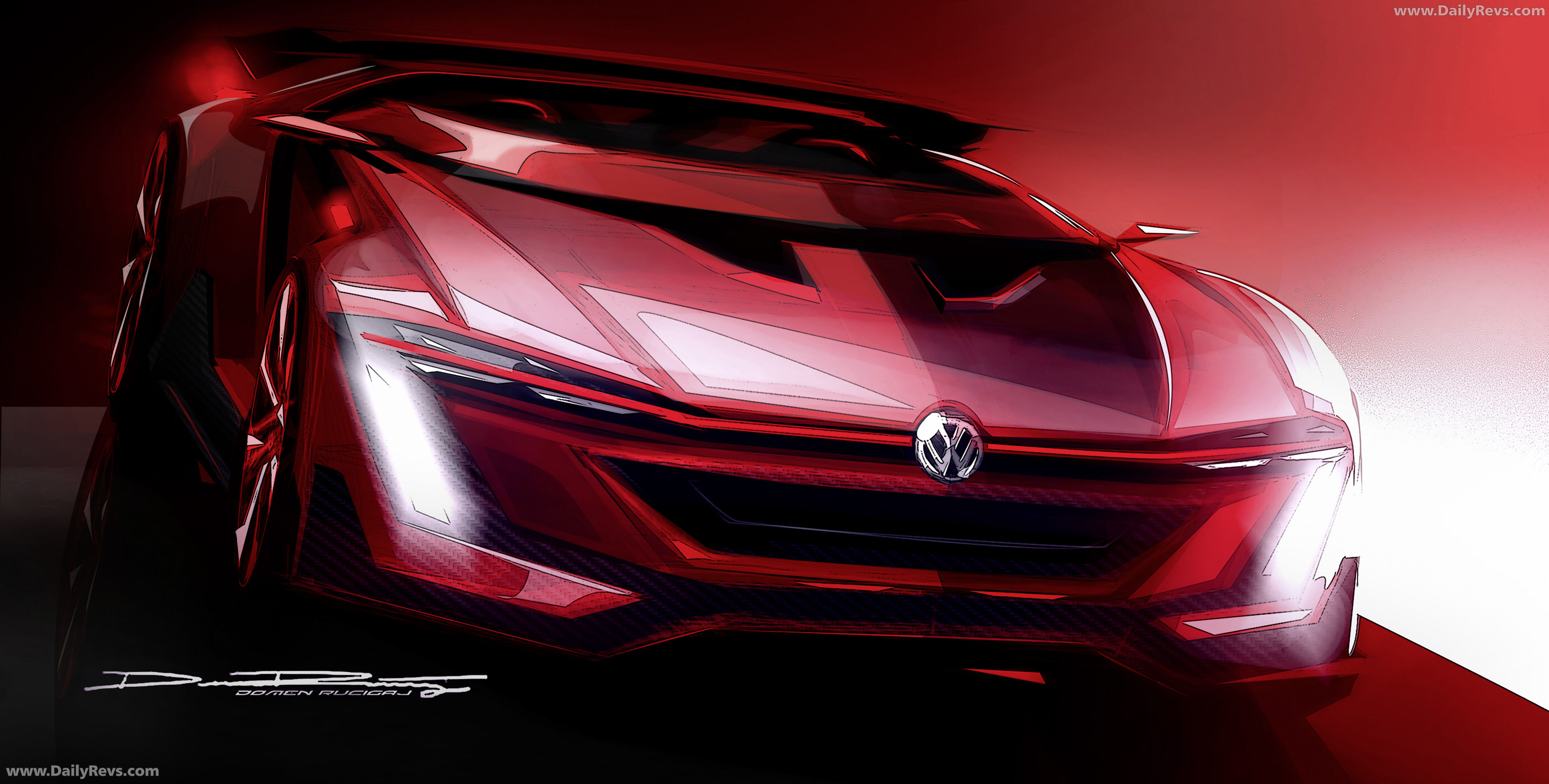 2014 Volkswagen GTI Roadster Concept Sketches
