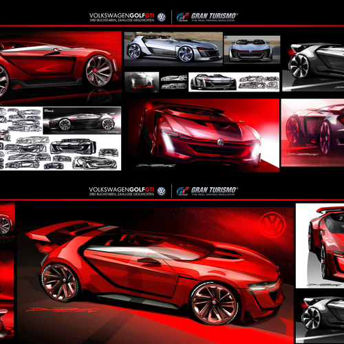 2014 Volkswagen GTI Roadster Concept Sketches