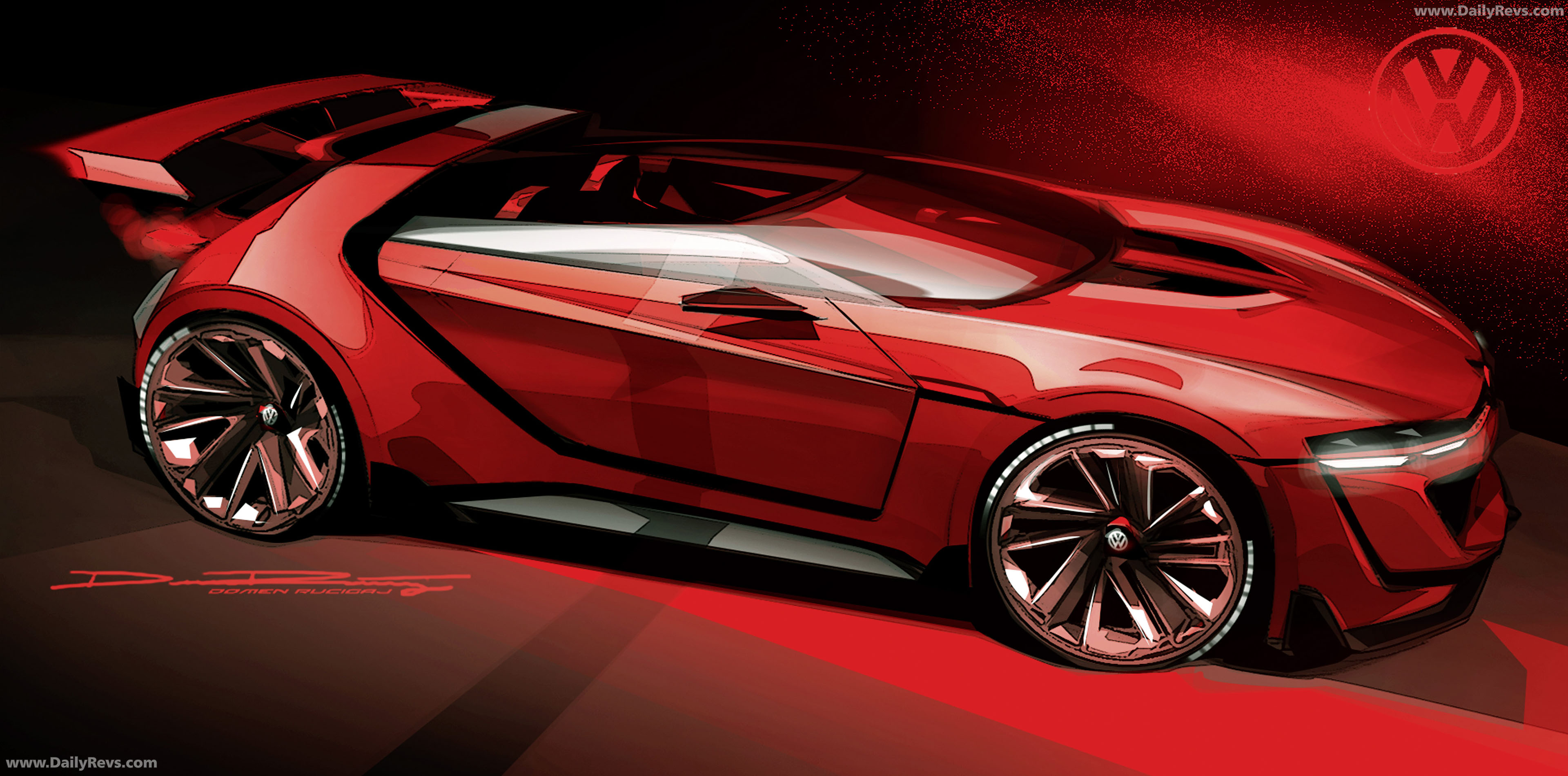 2014 Volkswagen GTI Roadster Concept Sketches