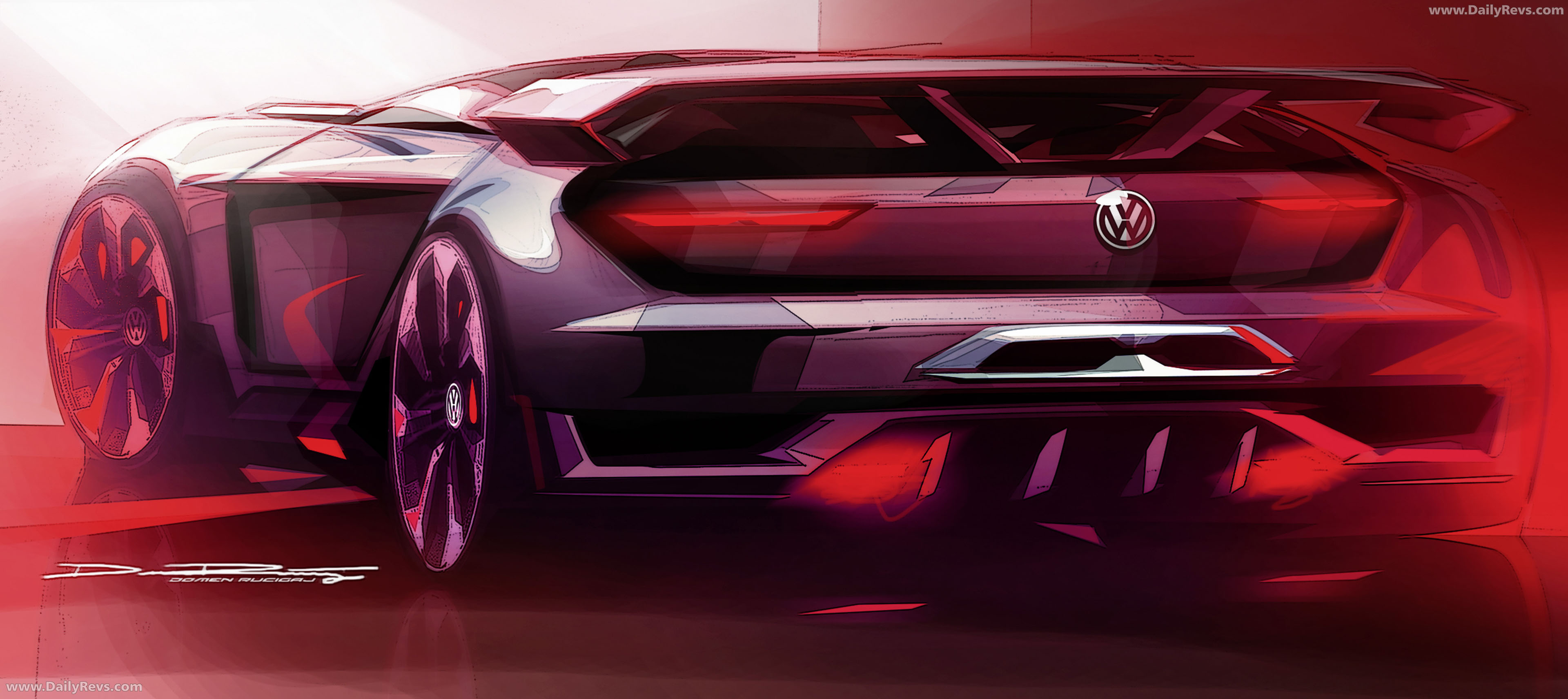 2014 Volkswagen GTI Roadster Concept Sketches
