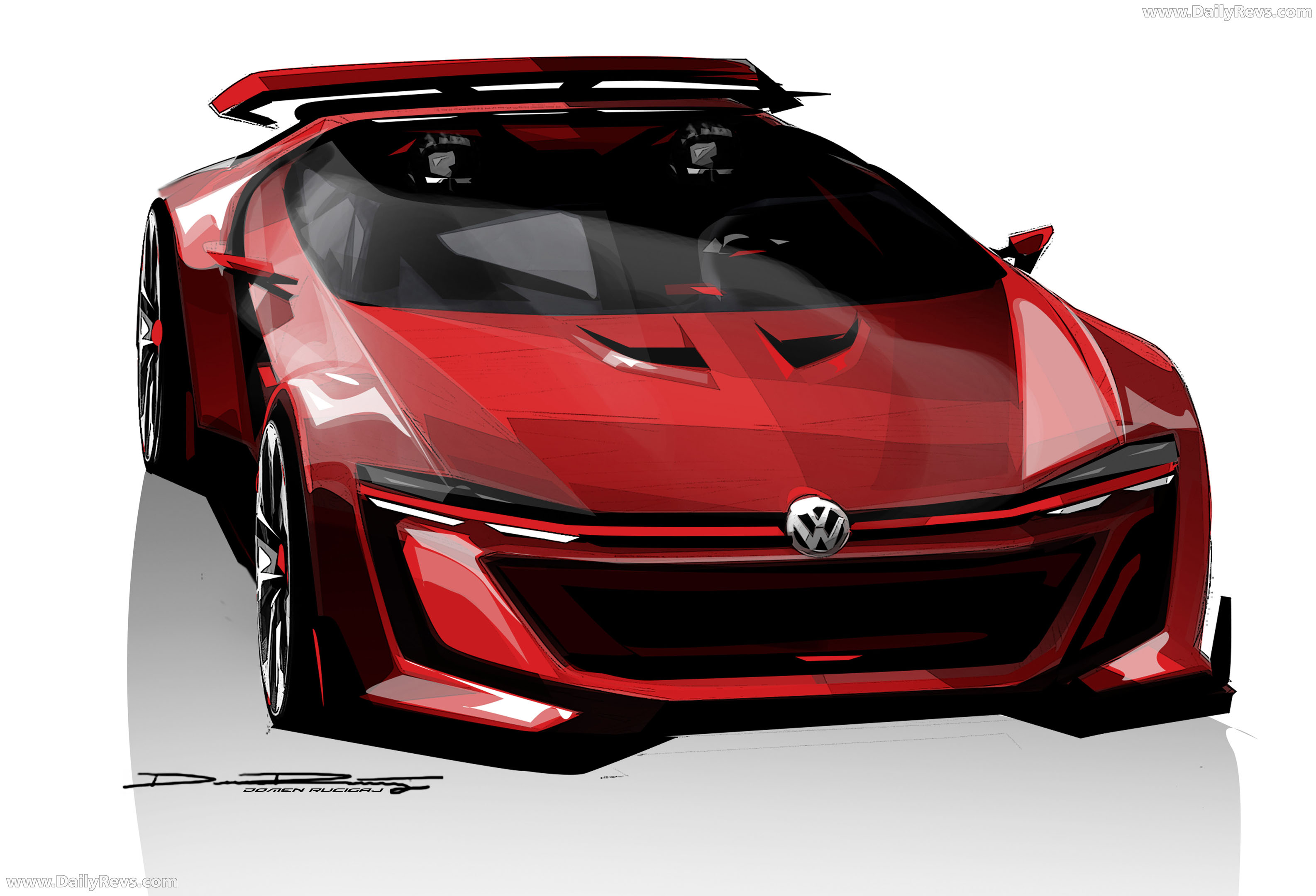 2014 Volkswagen GTI Roadster Concept Sketches