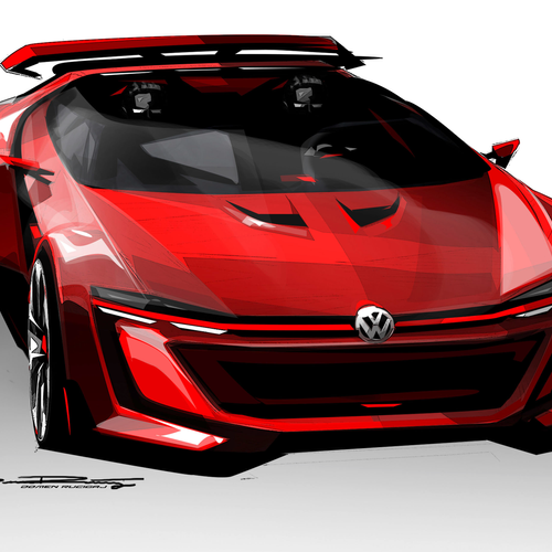 2014 Volkswagen GTI Roadster Concept Sketches