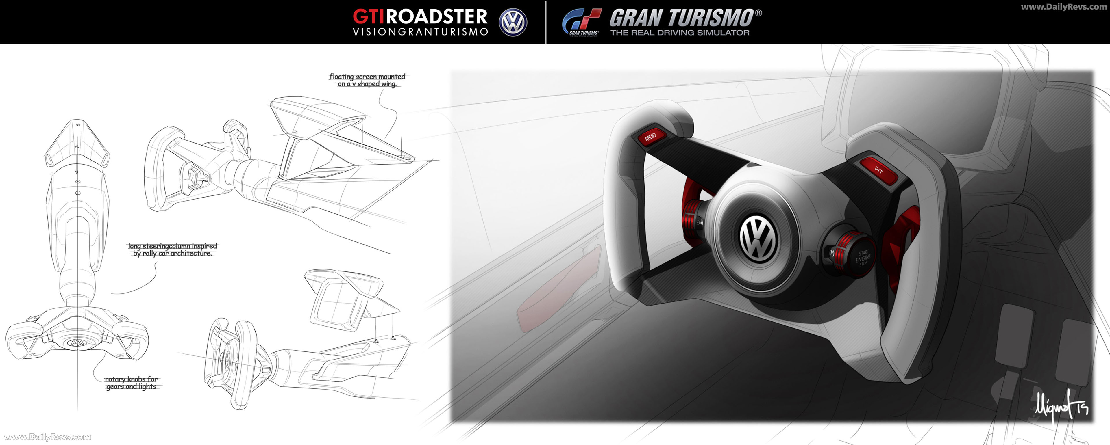 2014 Volkswagen GTI Roadster Concept Sketches