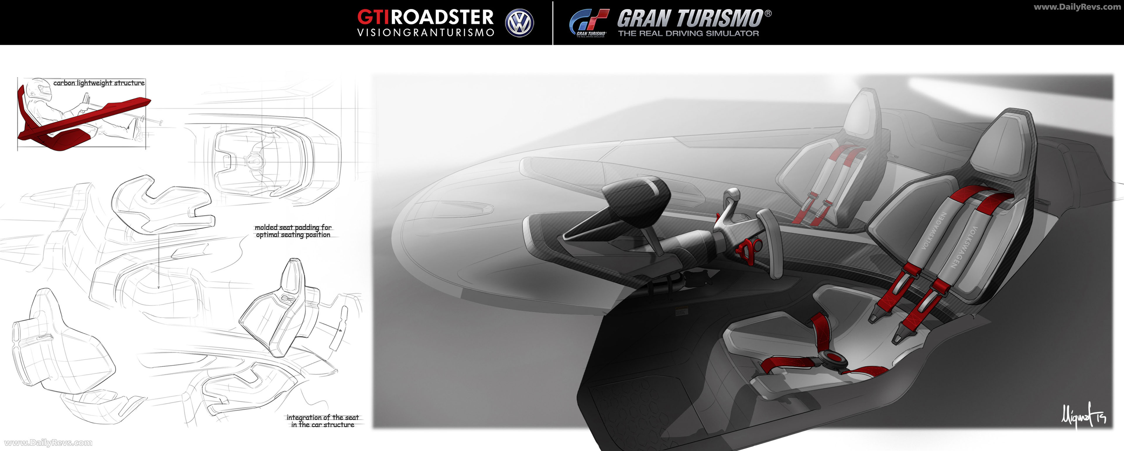 2014 Volkswagen GTI Roadster Concept Sketches