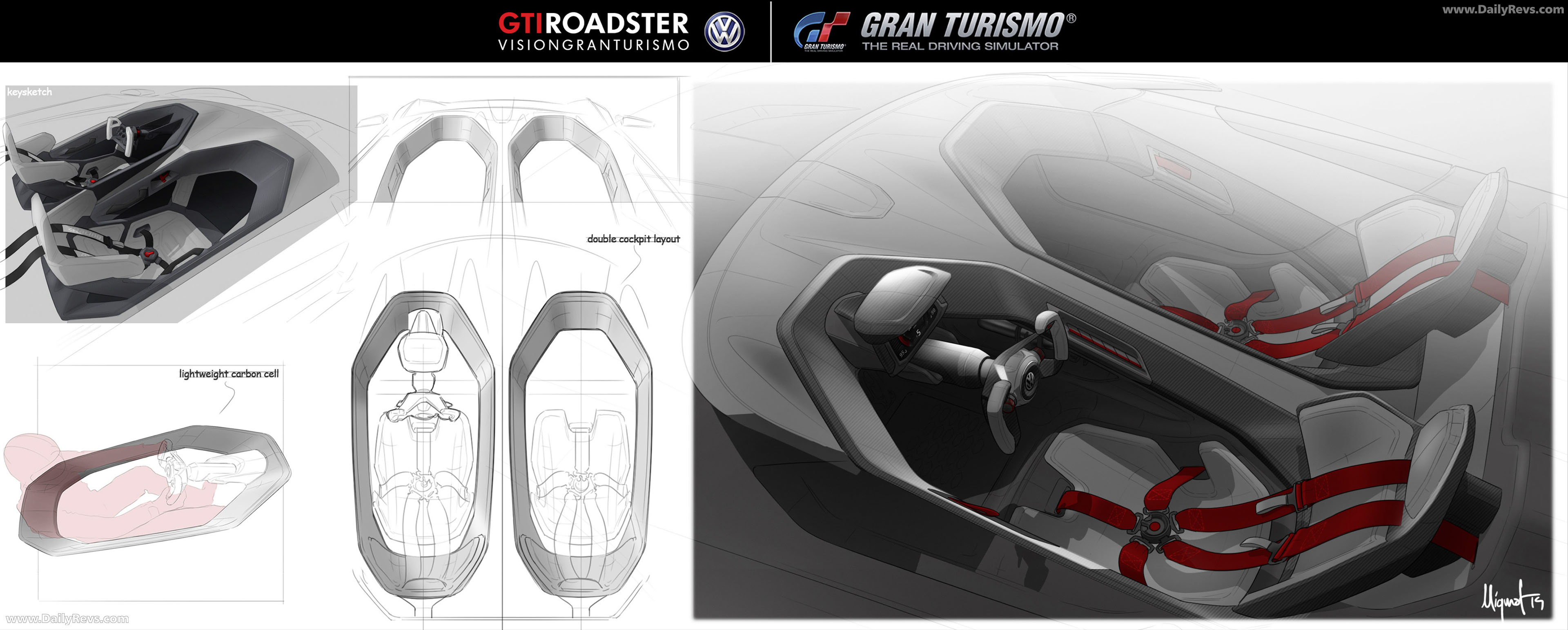 2014 Volkswagen GTI Roadster Concept Sketches