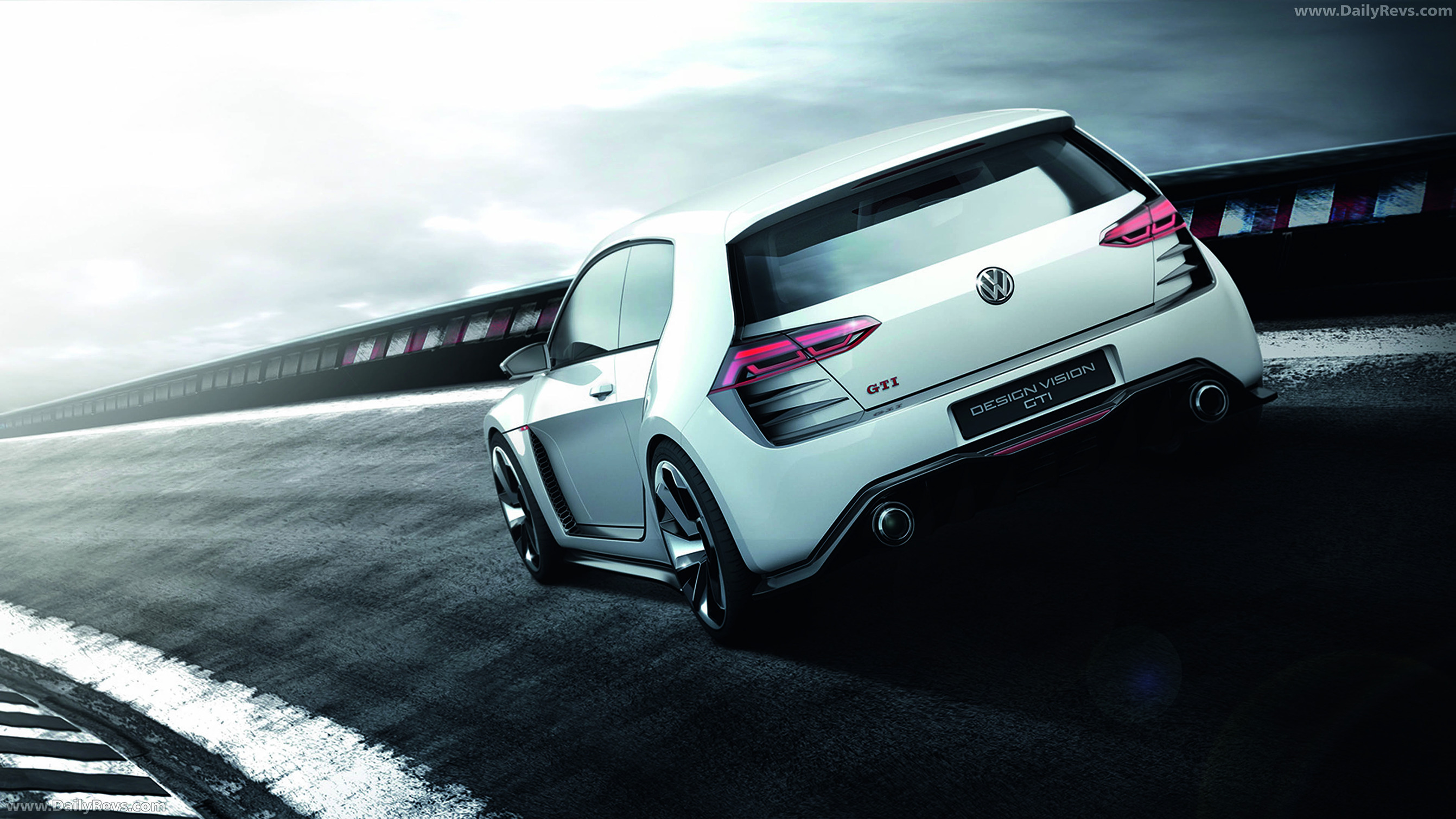 2013 Volkswagen Design Vision GTI Concept Rear View