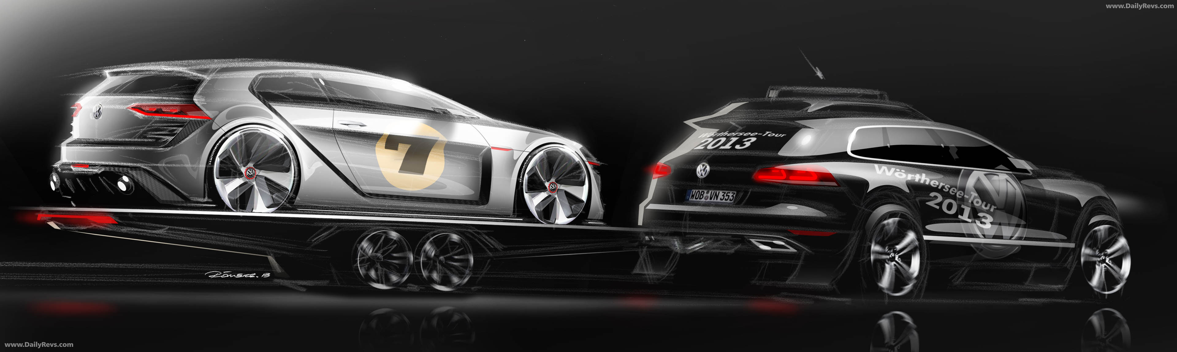2013 Volkswagen Design Vision GTI Concept Sketches