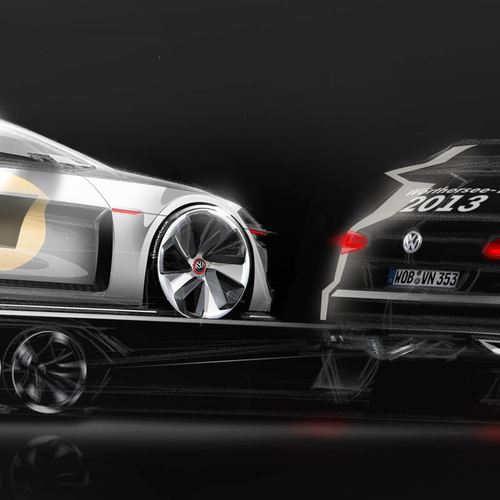 2013 Volkswagen Design Vision GTI Concept Sketches