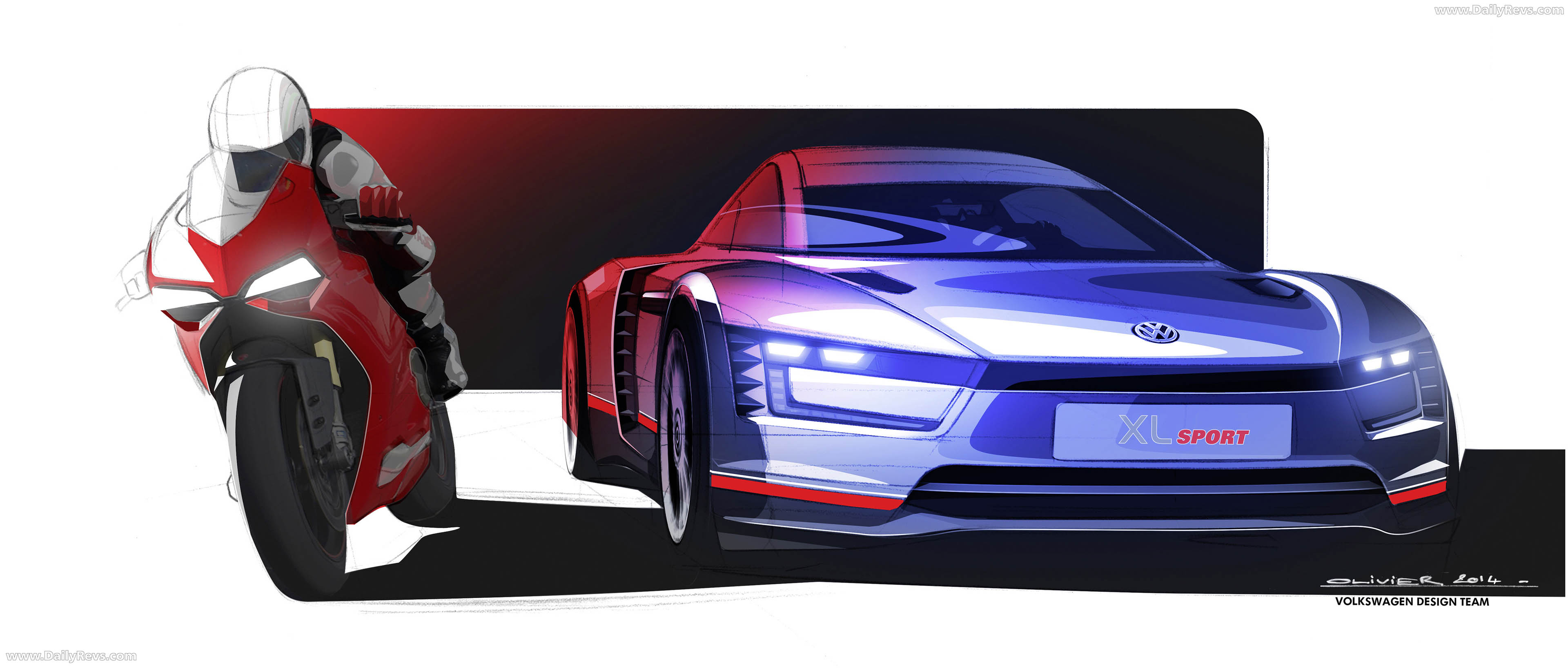 2014 Volkswagen XL Sport Concept Sketches