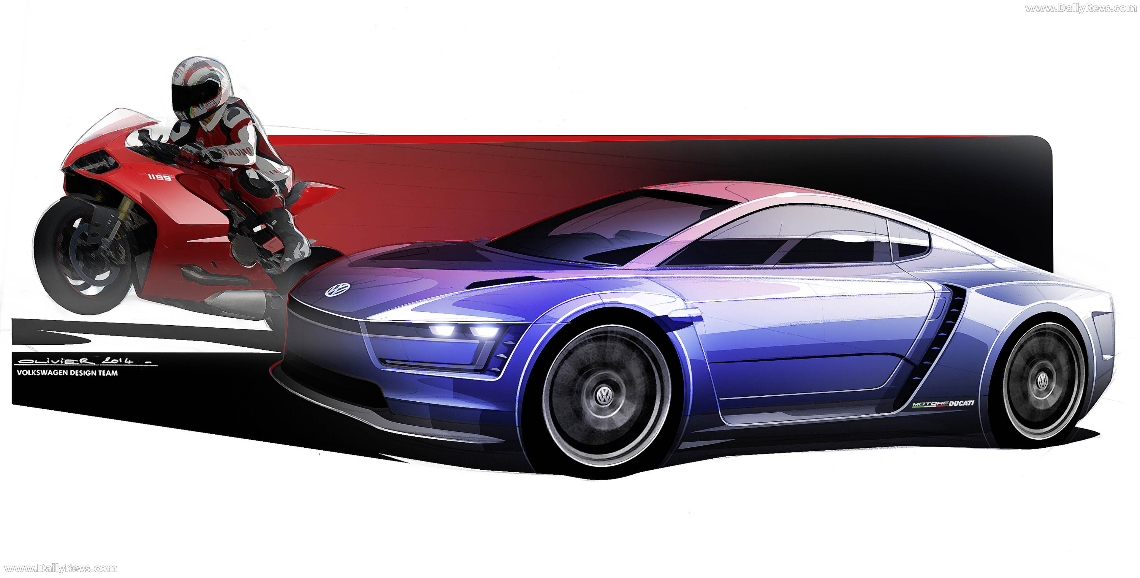 2014 Volkswagen XL Sport Concept Sketches