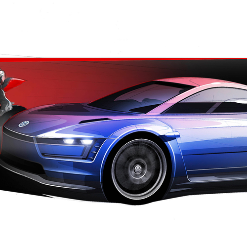2014 Volkswagen XL Sport Concept Sketches