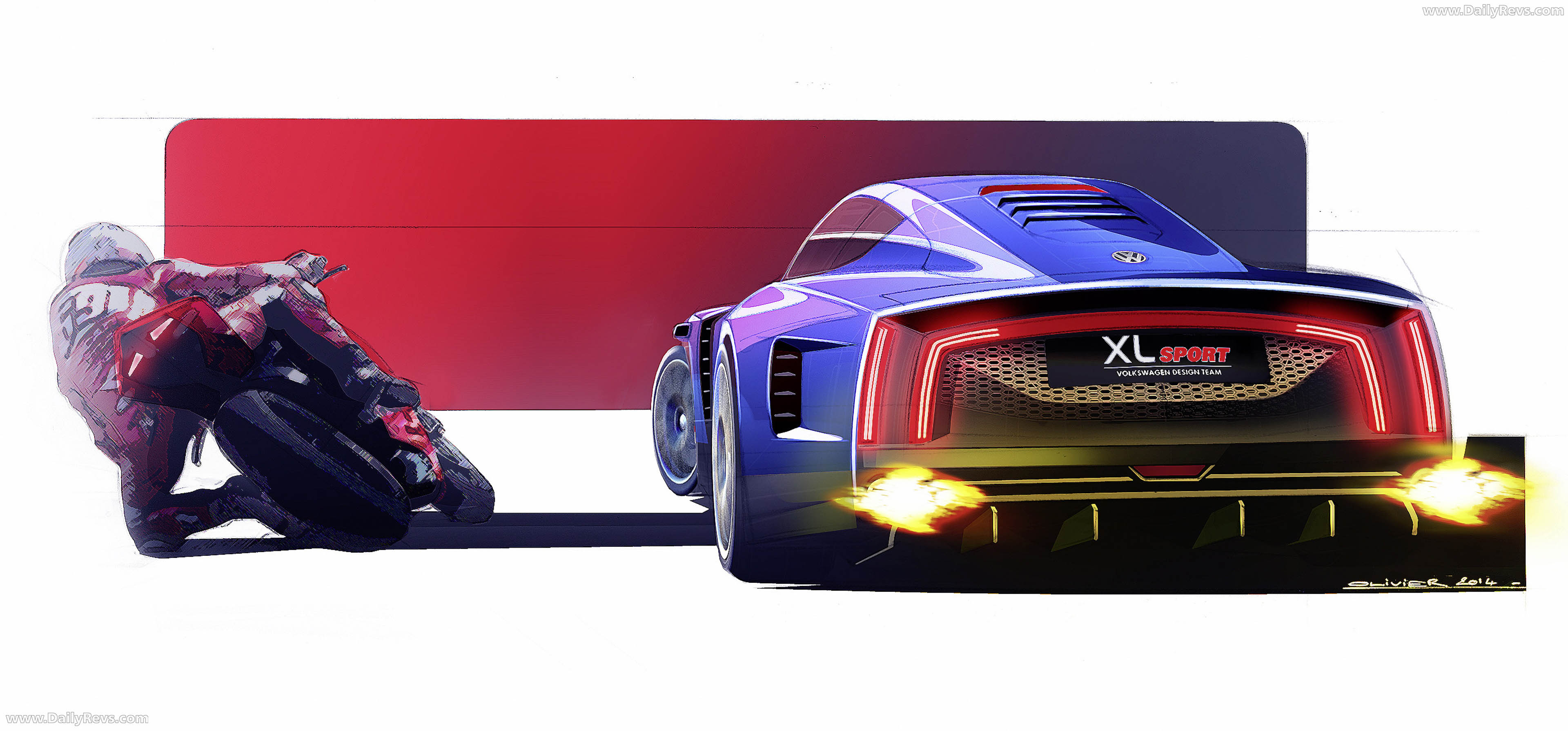 2014 Volkswagen XL Sport Concept Sketches