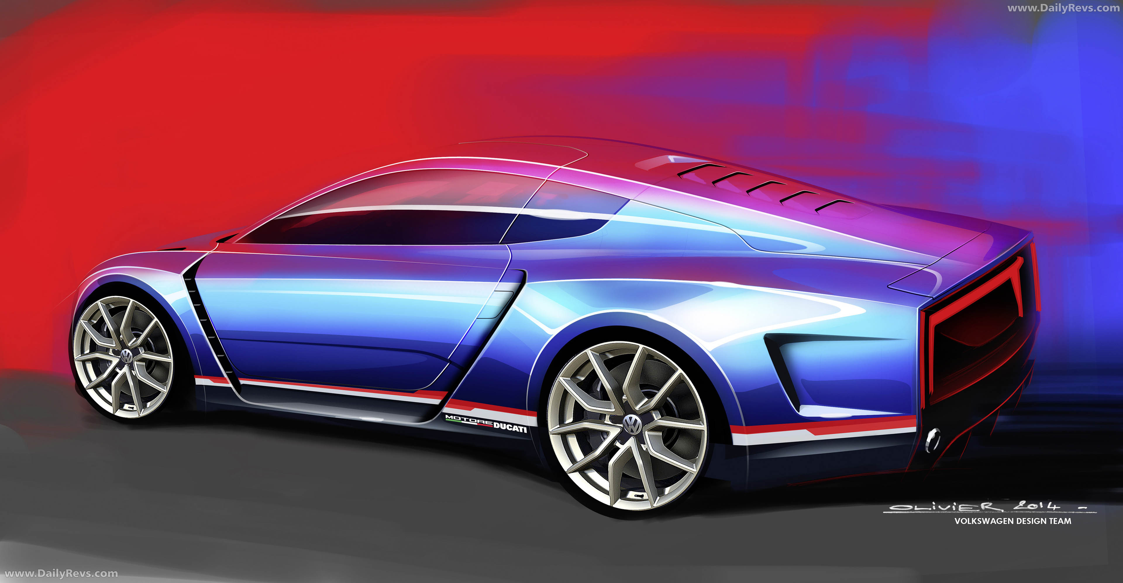 2014 Volkswagen XL Sport Concept Sketches
