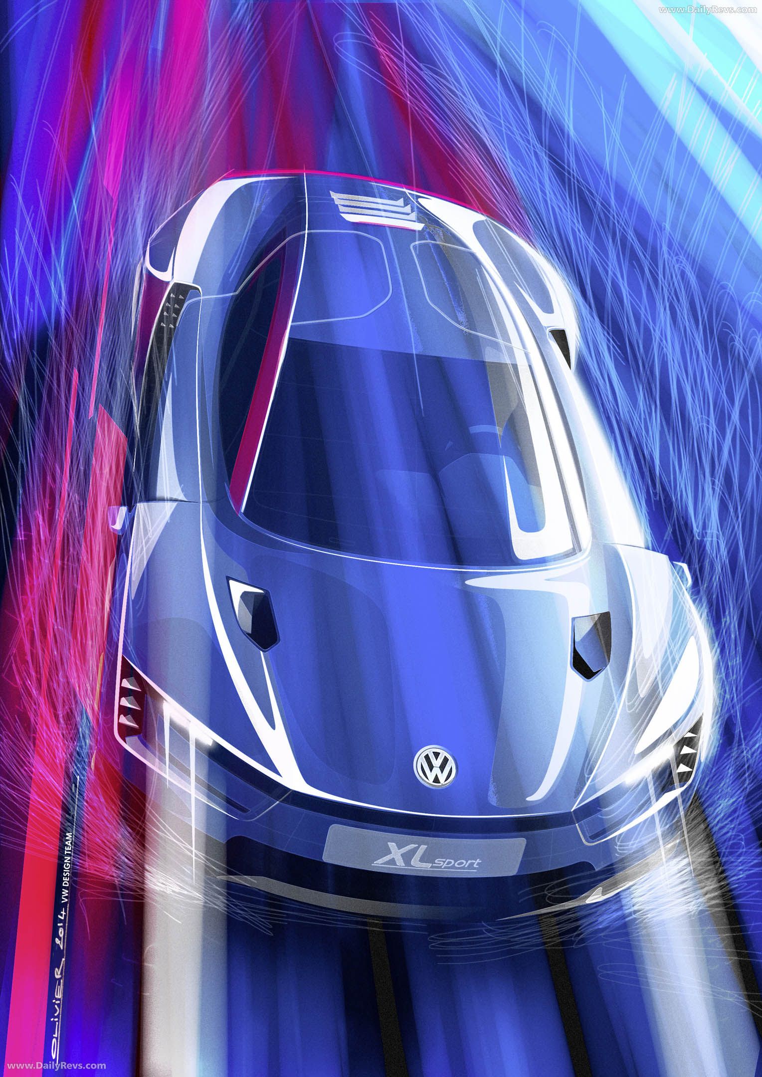 2014 Volkswagen XL Sport Concept Sketches