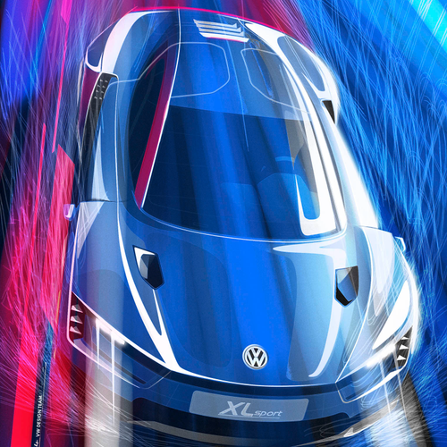 2014 Volkswagen XL Sport Concept Sketches