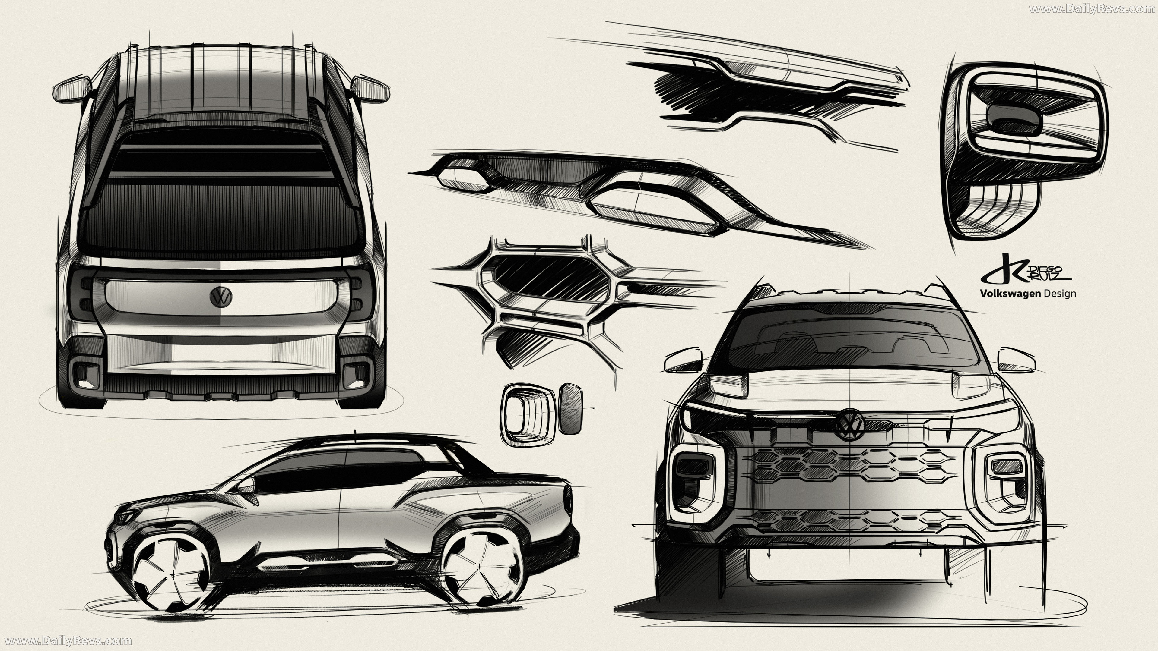 2027 Volkswagen Tukan Robust Sketches