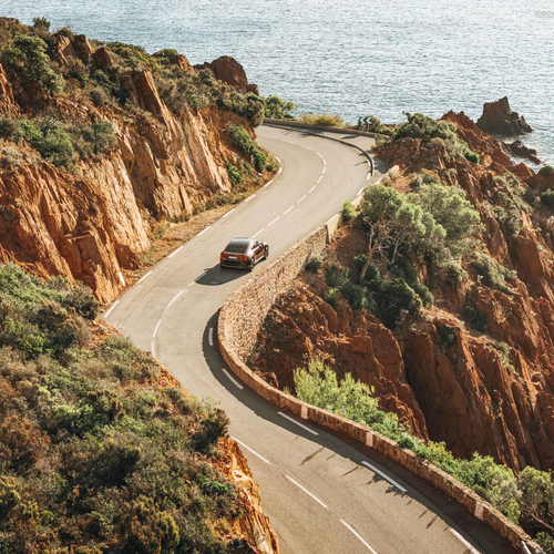 2026 Volvo ES90 Mulberry Red Top View