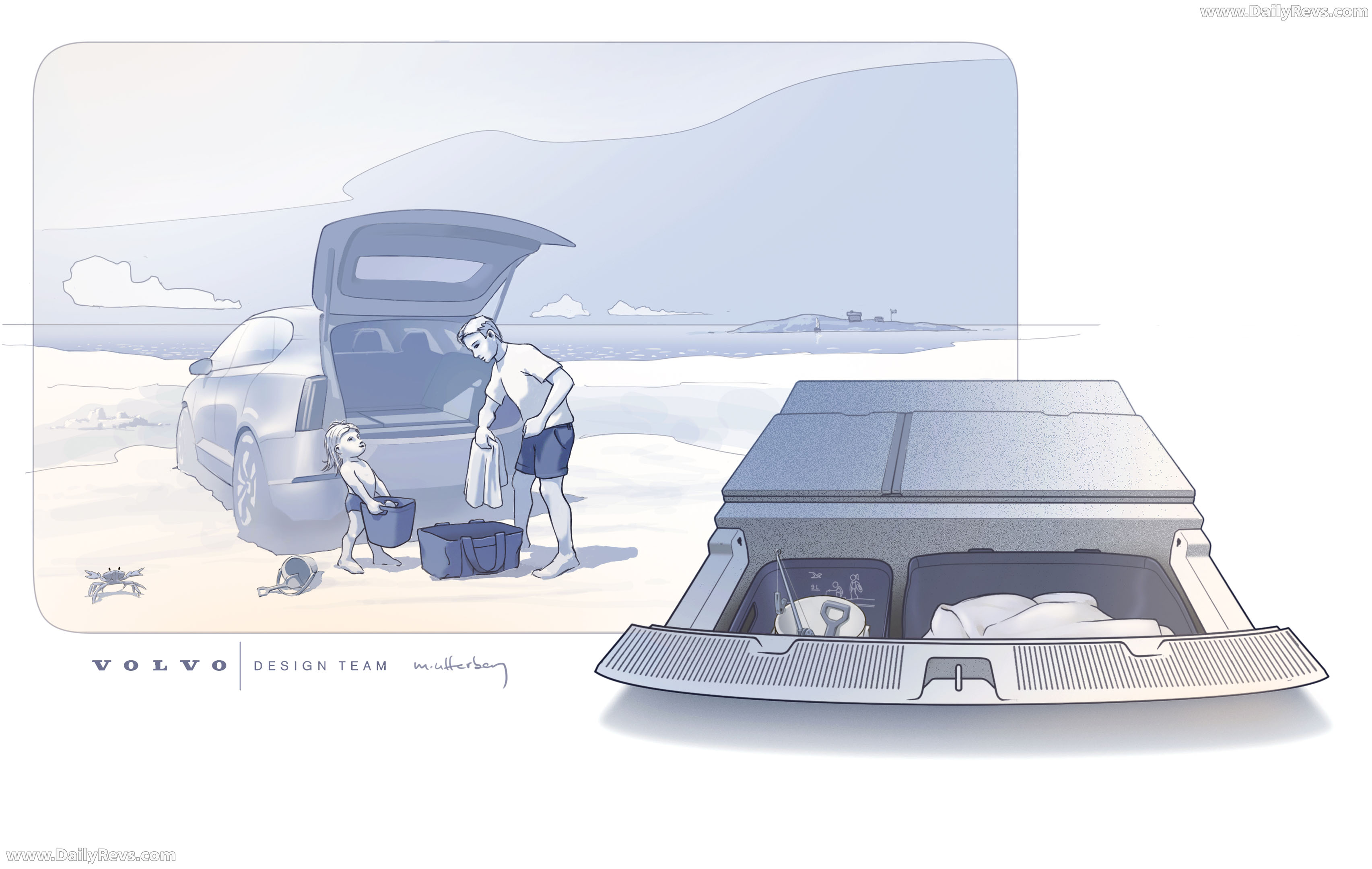 2027 Volvo EX60 Sketches