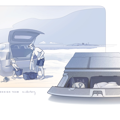 2027 Volvo EX60 Sketches