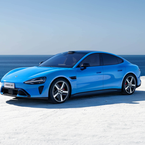 2025 Xiaomi SU7 Capri Blue Front View