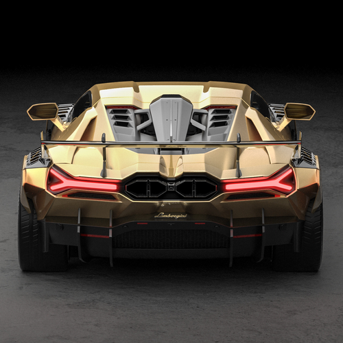 2025 ZACOE Lamborghini Revuelto Carbon Fiber Wide Body Rear View