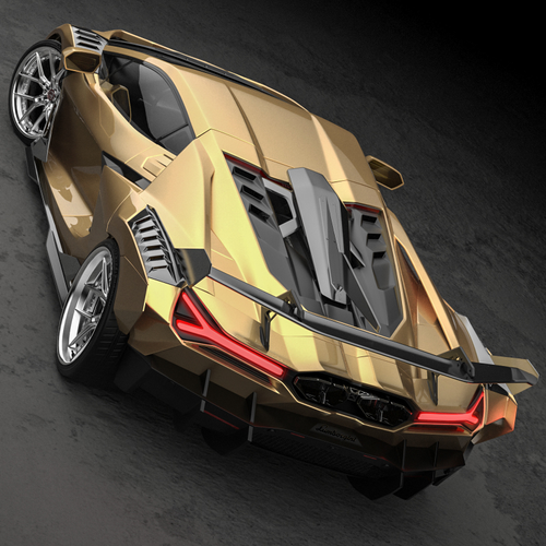 2025 ZACOE Lamborghini Revuelto Carbon Fiber Wide Body Top View
