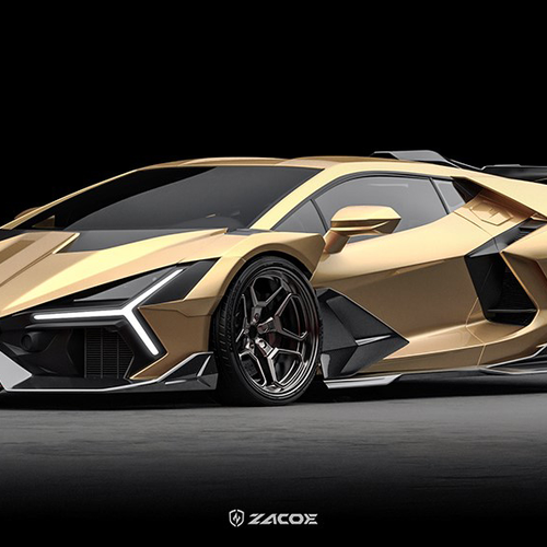 2025 ZACOE Lamborghini Revuelto Carbon Fiber Wide Body Front View
