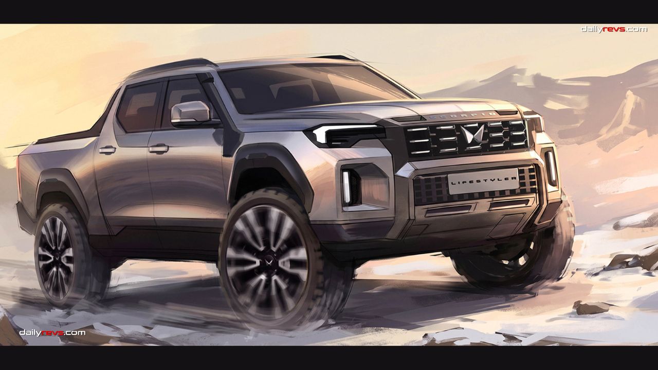 2027 Mahindra Motors Scorpio Lifestyler design sketch 1