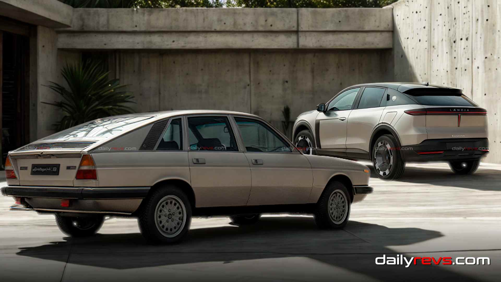 Classic Lancia Gamma sedan rear